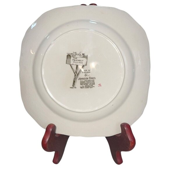 VTG Johnson Brothers Friendly Village Salad Plate, Cup & Saucer England Made - Picture 4 of 11